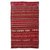 6'1" x 9'11" Moroccan Zemour Kilim