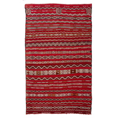 6'1" x 9'11" Moroccan Zemour Kilim