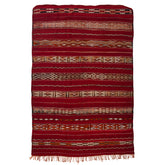 5'4" x 8'3" Moroccan Zemour Kilim