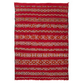 5'3" x 7'7" Moroccan Zemour Kilim