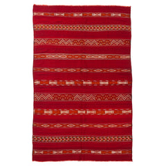 5'8" x 9'1" Moroccan Zemour Kilim
