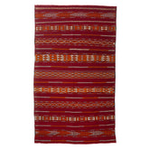 6'1" x 10'2" Moroccan Zemour Kilim