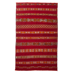 5'11" x 9'7" Moroccan Zemour Kilim