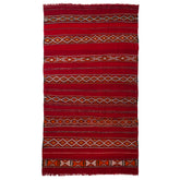 5'7" x 9'4" Moroccan Zemour Kilim