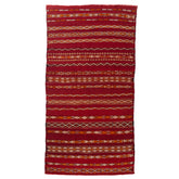 5'5" x 10'4" Moroccan Zemour Kilim