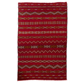 5'6" x 8'7" Moroccan Zemour Kilim