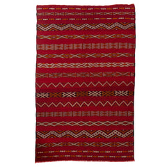 5'6" x 8'7" Moroccan Zemour Kilim