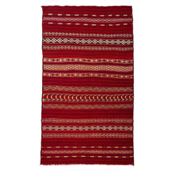 5'3" x 9'4" Moroccan Zemour Kilim
