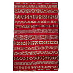 5'6" x 8'8" Moroccan Zemour Kilim