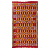 5'10" x 10'2" Moroccan Zemour Kilim