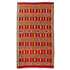 5'10" x 10'2" Moroccan Zemour Kilim
