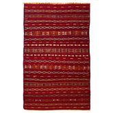 5'7" x 8'11" Moroccan Zemour Kilim