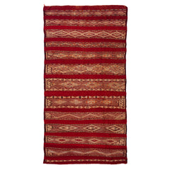 4'11" x 9'7" Moroccan Zemour Kilim