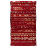 5'4" x 8'10" Moroccan Zemour Kilim