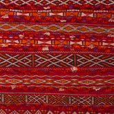 5'1" x 10'4" Moroccan Zemour Kilim