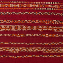 5'5" x 10'4" Moroccan Zemour Kilim