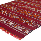 5'5" x 10'6" Moroccan Zemour Kilim