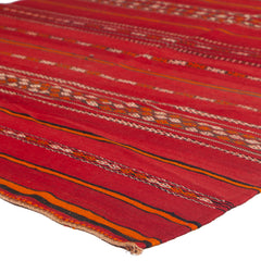 5'1" x 9'5" Moroccan Zemour Kilim