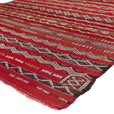 6'1" x 9'11" Moroccan Zemour Kilim