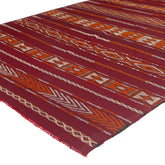 6'1" x 10'2" Moroccan Zemour Kilim