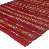 5'5" x 10'4" Moroccan Zemour Kilim