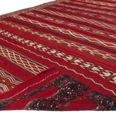 6'1" x 10'4" Moroccan Zemour Kilim