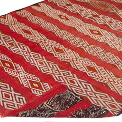 4'11" x 10' Moroccan Zemour Kilim