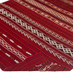 5'3" x 9'4" Moroccan Zemour Kilim