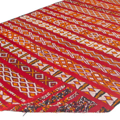 5'3" x 10' Moroccan Zemour Kilim