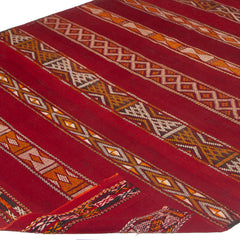 5'11" x 9'7" Moroccan Zemour Kilim