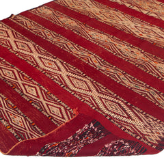 4'11" x 9'7" Moroccan Zemour Kilim