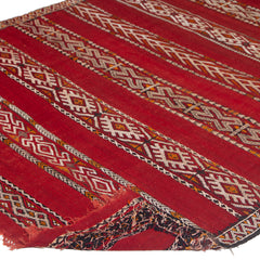 5'7" x 9'1" Moroccan Zemour Kilim