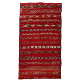 5'4" x 9'7" Moroccan Zemour Kilim