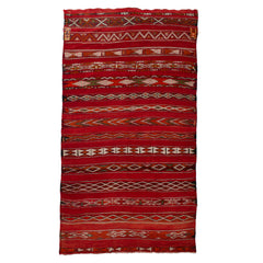 5'4" x 9'7" Moroccan Zemour Kilim