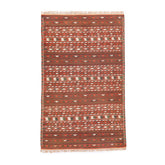 Turkmen Kilim (3.7 x 6.1)ft