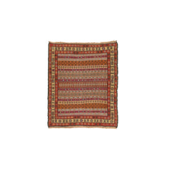 Soumak Kilim (3.9 x 4.5)ft