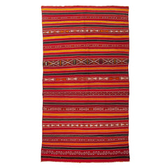 5'4" x 10'2" Moroccan Zemour Kilim