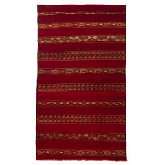 5'3" x 9'3"  Moroccan Zemour Kilim