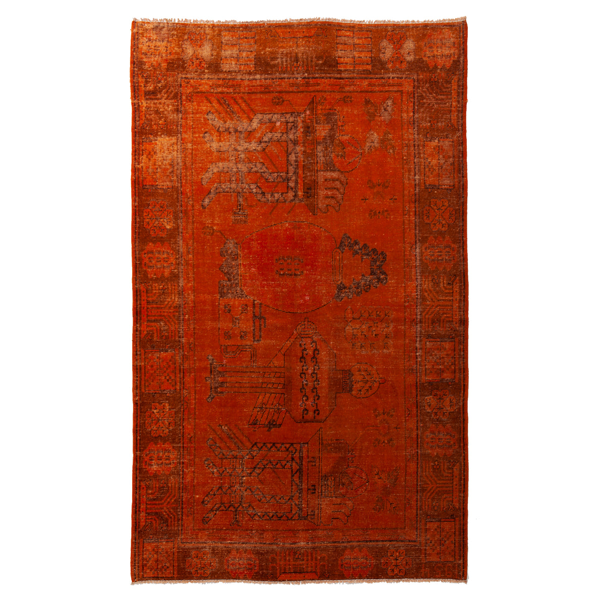 5'2" x 8'8" Vintage Over Dyed Khotan