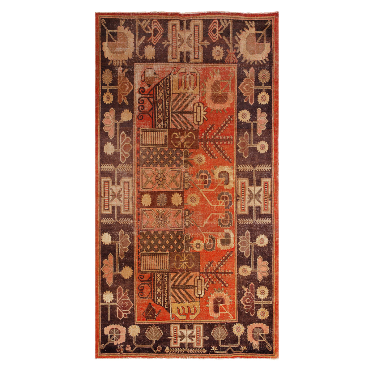 5'1" x 9'9" Vintage Khotan