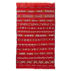 5'5" x 9'10"  Moroccan Zemour Kilim