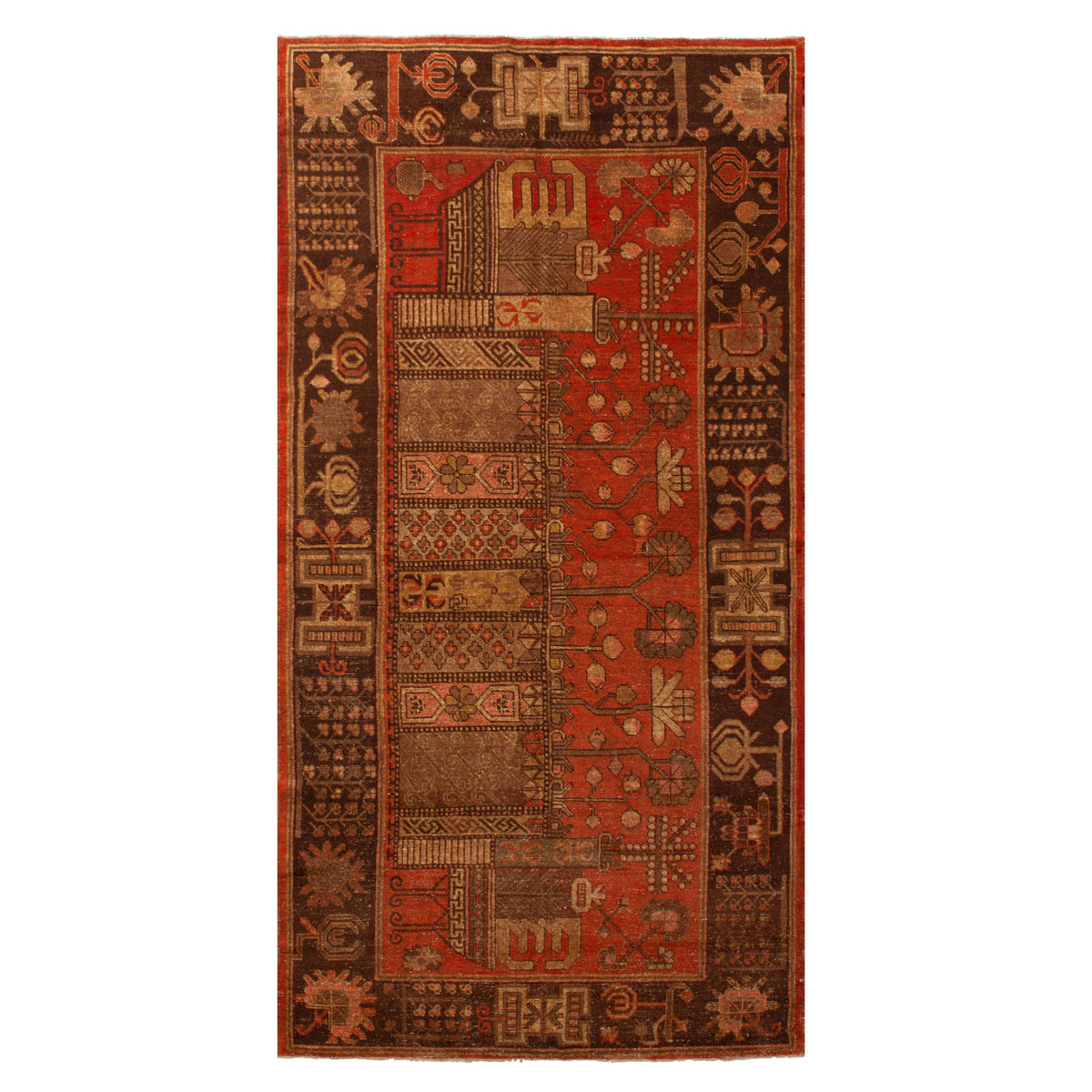 4'9" x 9'5" Vintage Khotan