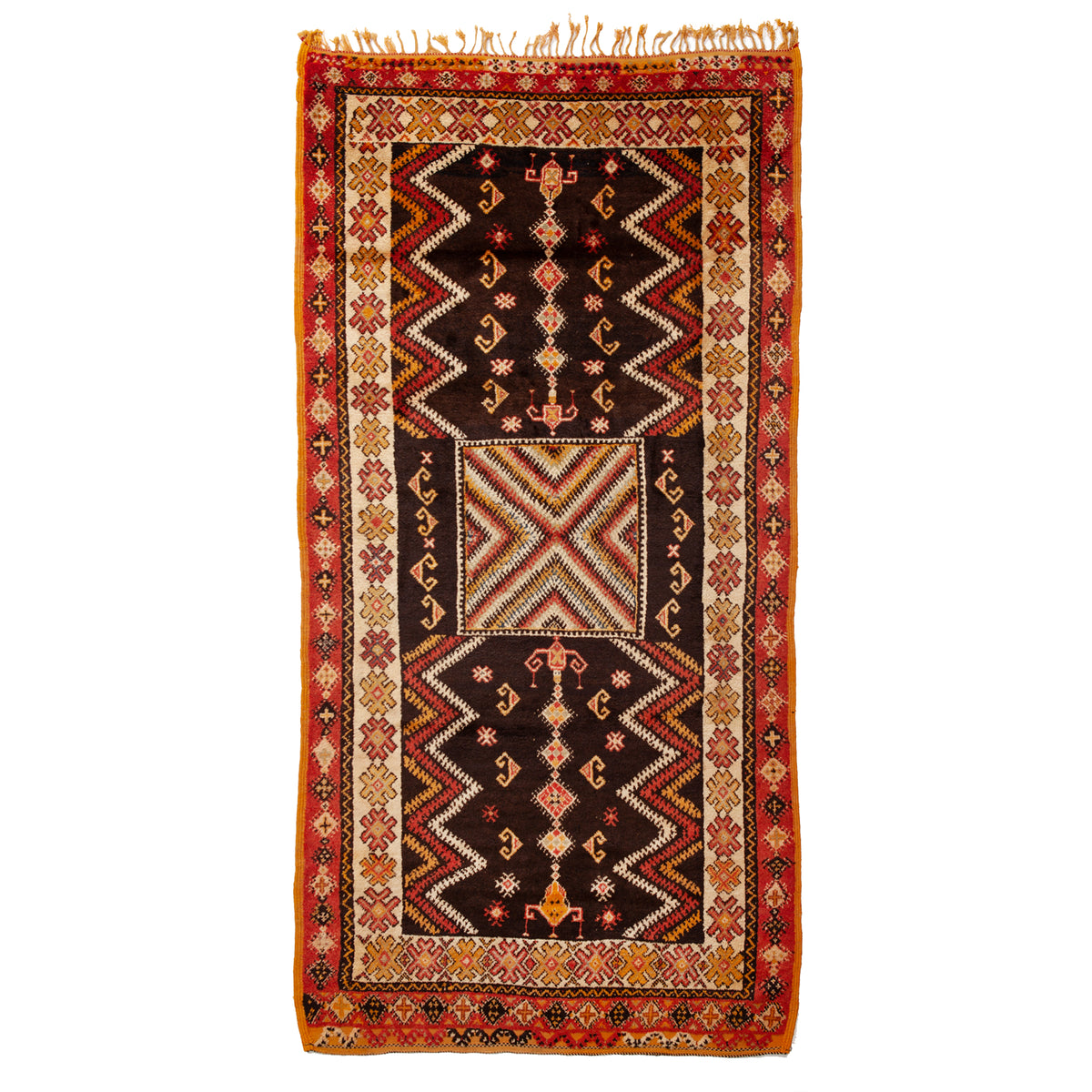 4'5" x 9'1"  Vintage Moroccan