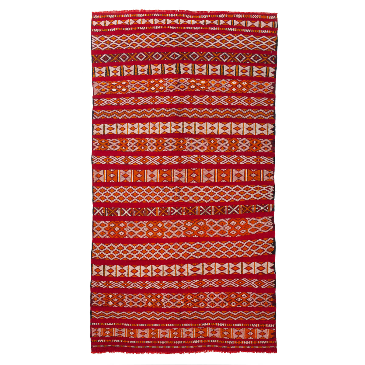 5'3" x 10'  Moroccan Zemour Kilim