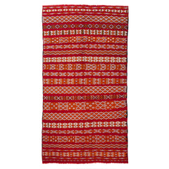 5'3" x 10'  Moroccan Zemour Kilim