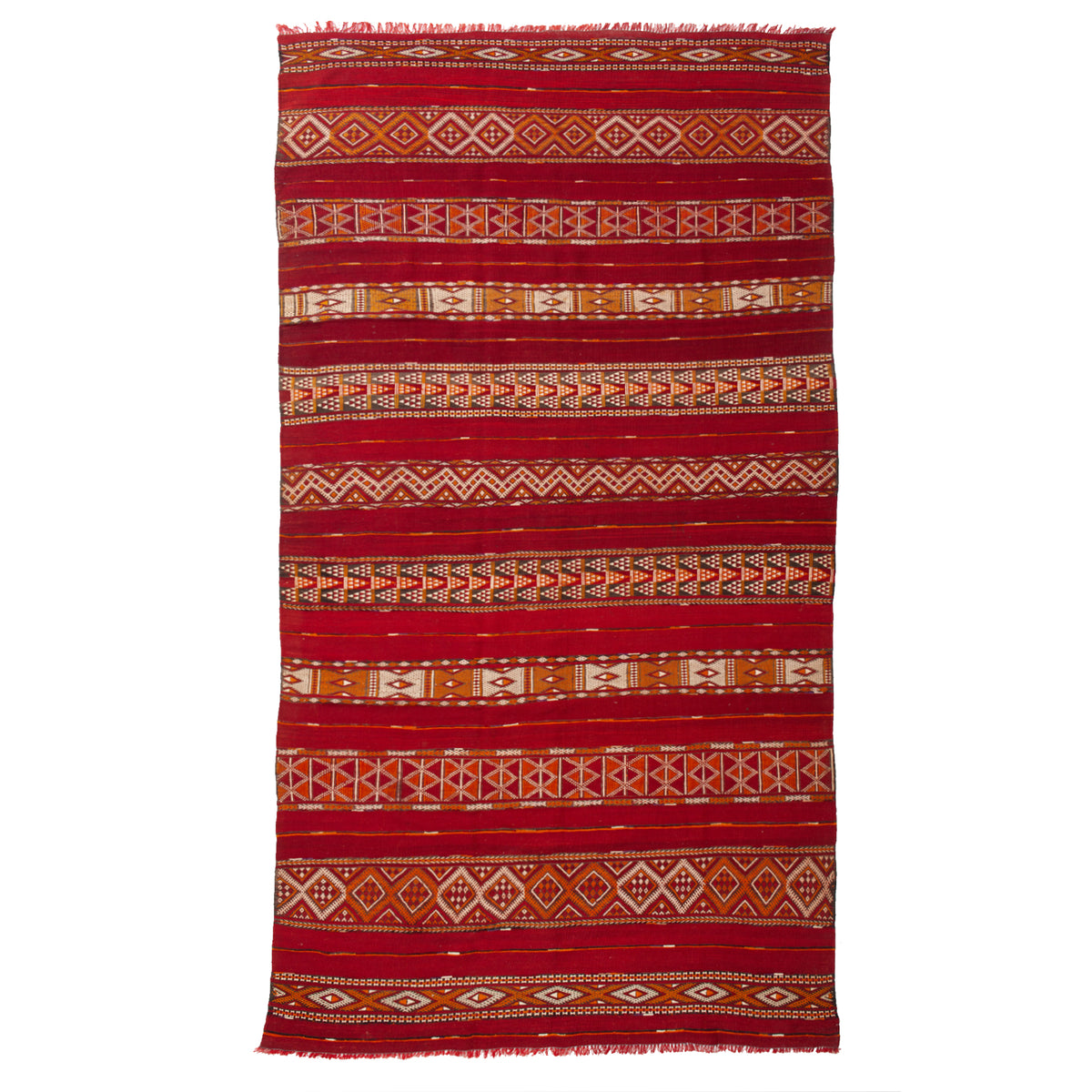 5'8" x 10'8"  Moroccan Zemour Kilim