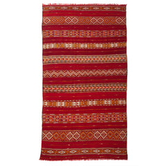 5'8" x 10'8"  Moroccan Zemour Kilim