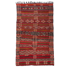 5' x 8'3"  Moroccan Zemour Kilim