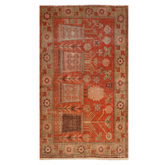 4'9" x 8'2"  Vintage Khotan