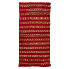 5' x 10'9"  Moroccan Zemour Kilim